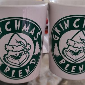 Set of 2 grinchmas mugs